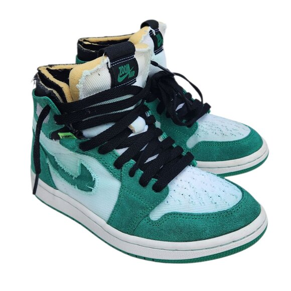 Nike Air Jordan 1 High Zoom Comfort Stadium Green Women's CT0979-300 Size 5 - Picture 1 of 11